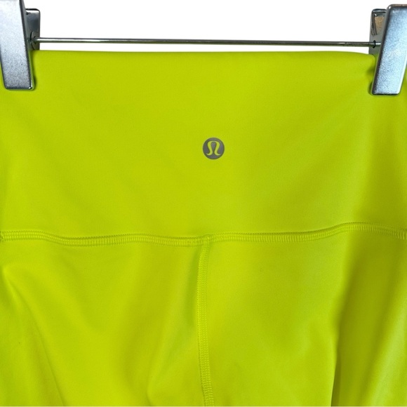 Lululemon Wunder Under Neon Yellow Luxtreme Tight 25" High Rise Size 2 - Picture 7 of 10